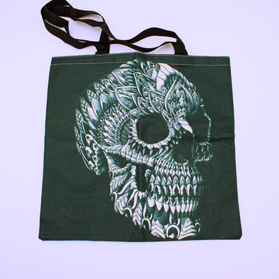 Skull Printed Tote Bag - The Cranio Collections