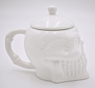 Porcelain Skull Sugar Bowl with Lid - The Cranio Collections
