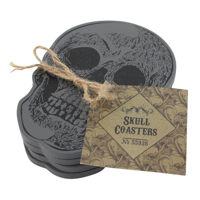 Wooden Skull Coasters Set of 4 - The Cranio Collections