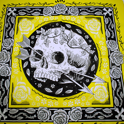 Cotton Skull Design Bandana Handkerchief - The Cranio Collections