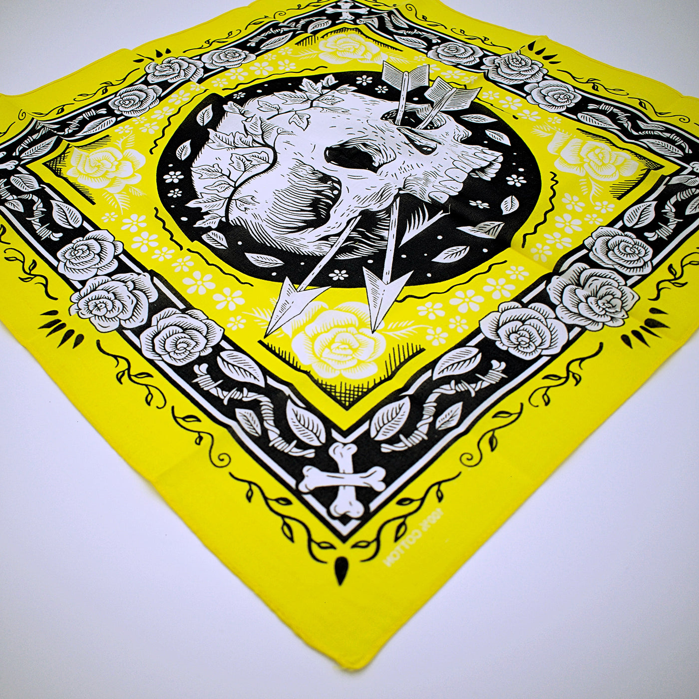 Cotton Skull Design Bandana Handkerchief - The Cranio Collections