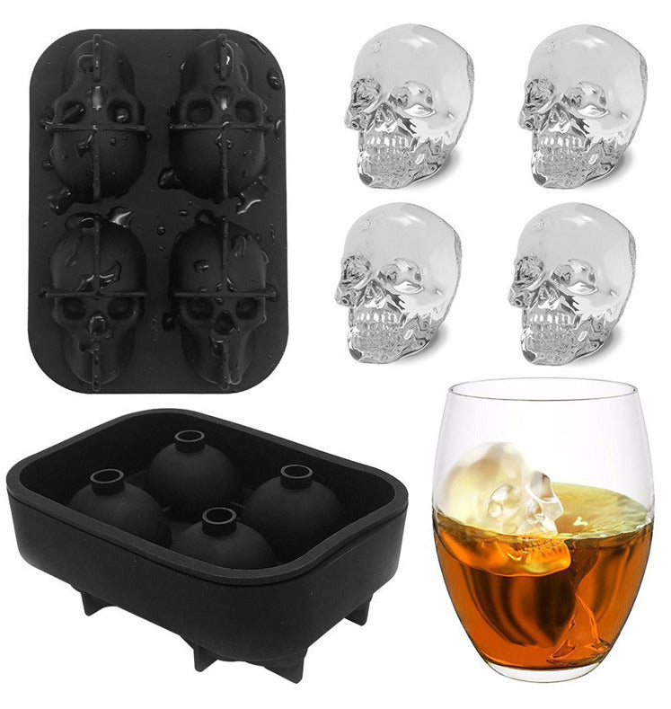 3D Skull Ice Cube Tray - The Cranio Collections