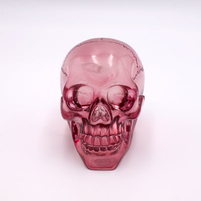 Purple Translucent Skull Sculpture