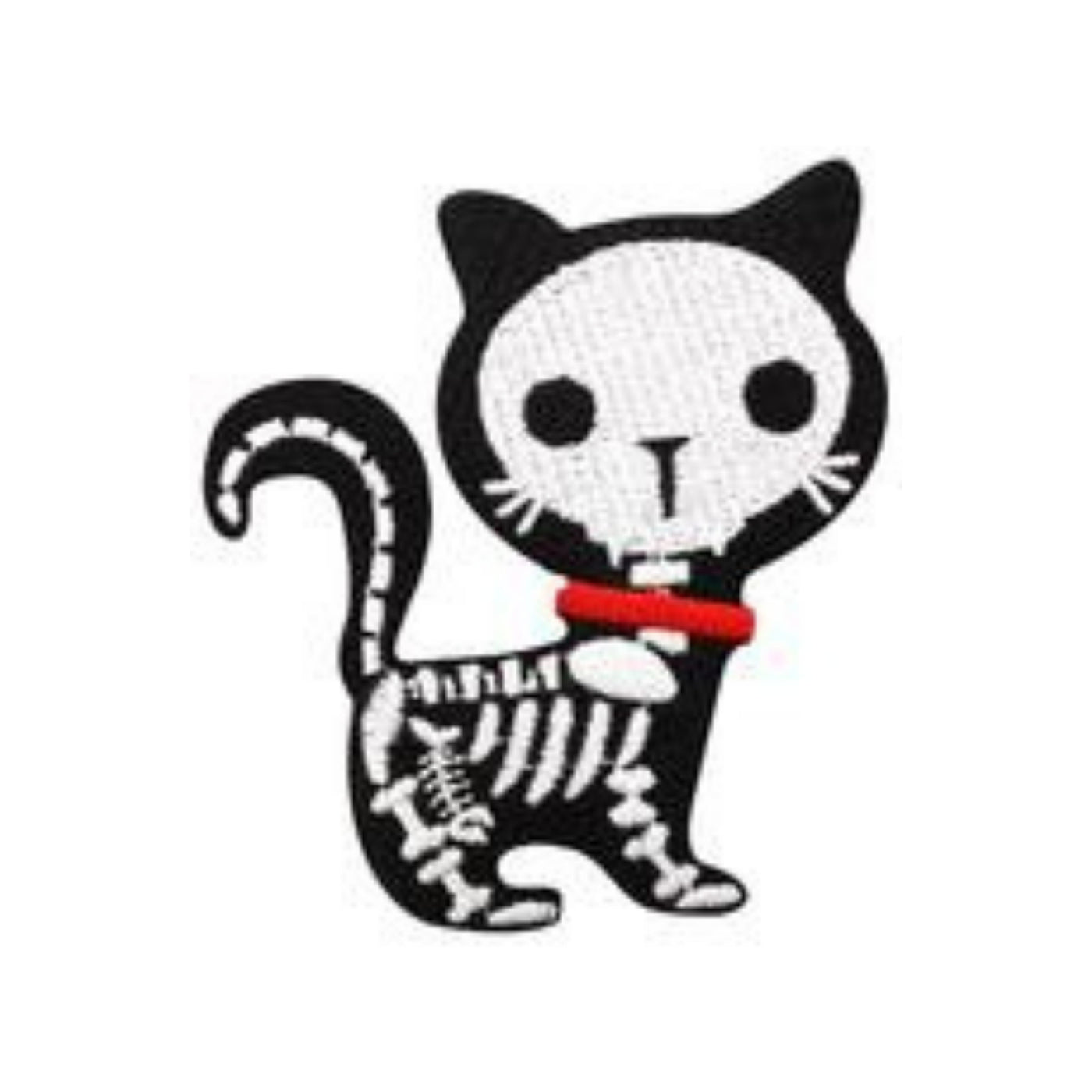 Skeleton Kitten Embroidered Patch - The Cranio Collections